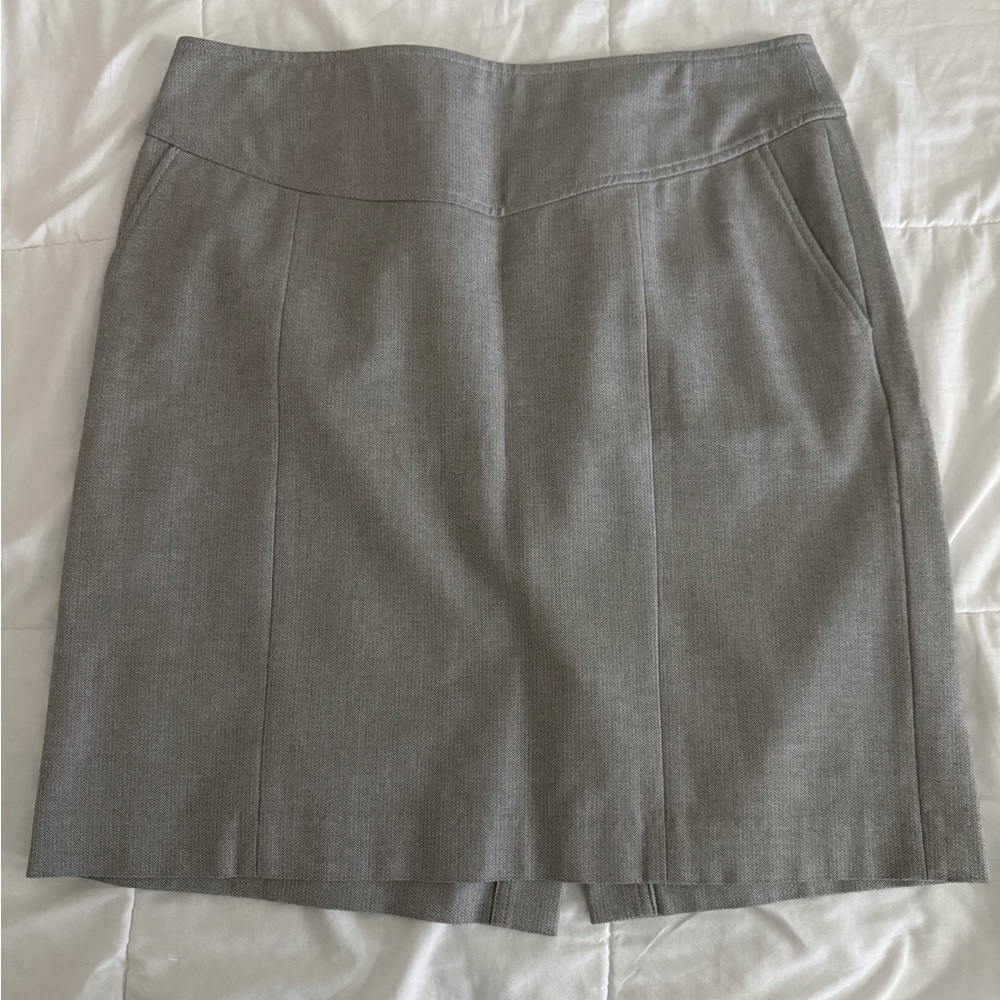 Banana Republic Gray Mini Pencil Skirt